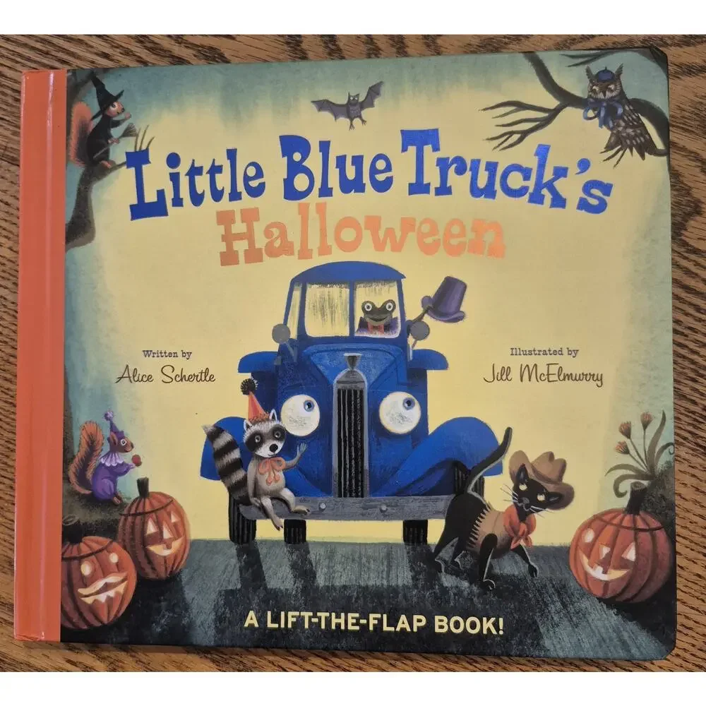 Two Little Blue Truck Books Halloween & Christmas Hardcover by Alice Schertle